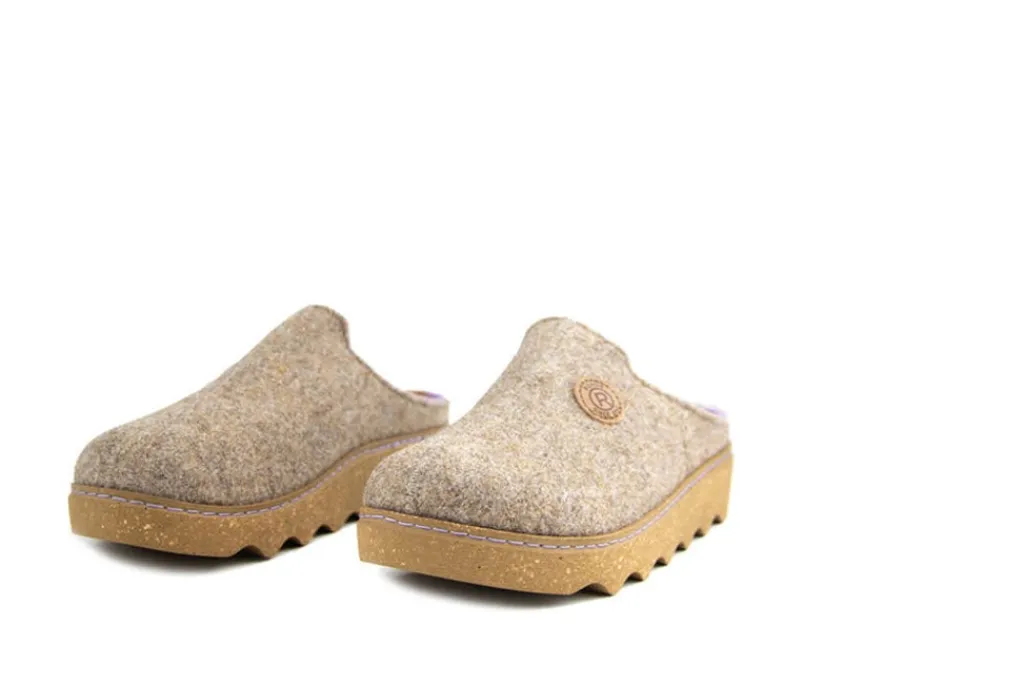 Pantoffels^Rohde Muil Linen Softfilz
