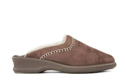 Pantoffels^Rohde Muil Microvelour Espresso