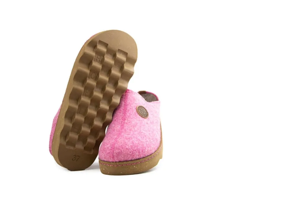Pantoffels^Rohde Muil Pink Softfilz