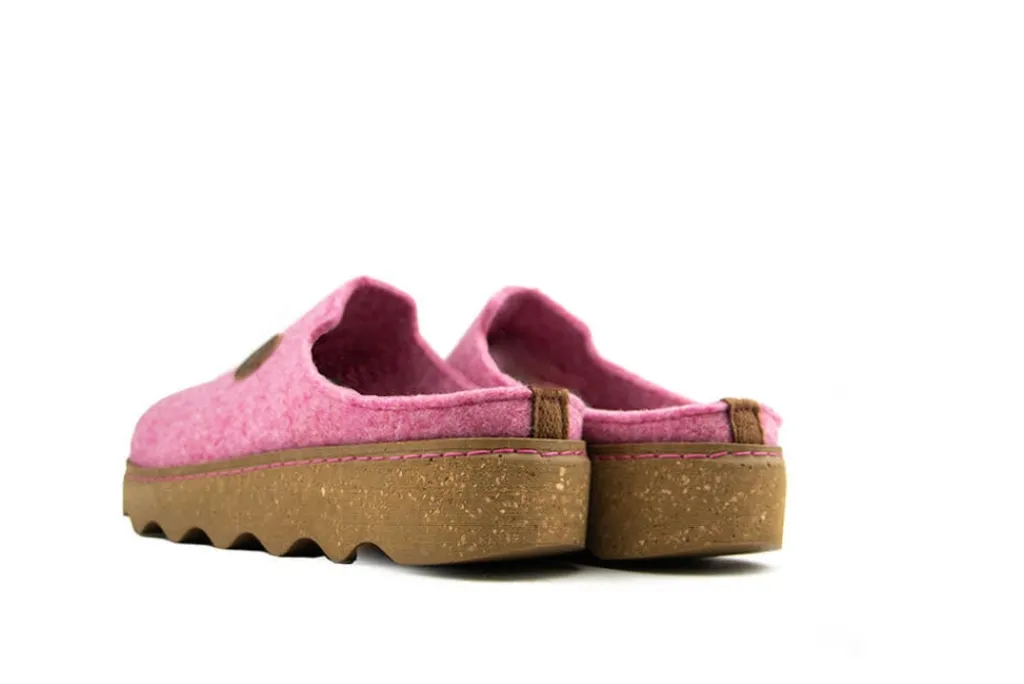 Pantoffels^Rohde Muil Pink Softfilz