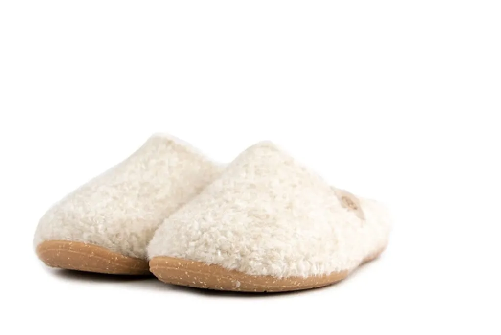 Pantoffels^Rohde Muilen Beige Natural Plüsch