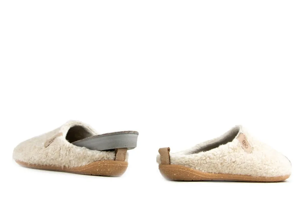 Pantoffels^Rohde Muilen Beige Natural Plüsch