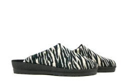 Pantoffels^Rohde Muilen Beige Zebra Print