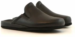 Pantoffels^Rohde Muilen Zwart Leer