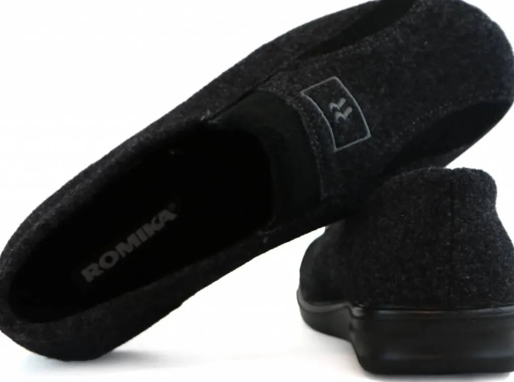 Pantoffels^Romika Pantoffels Prasident Grijs