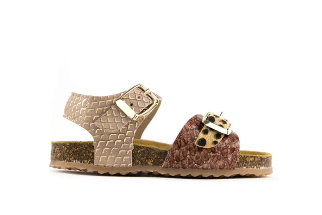 Sandalen | Sandalen En Slippers^Develab Sandaal Brown Pink Combi