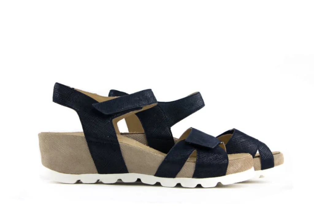 Sandalen En Slippers | Wijdte H^Durea Sandaal Donkerblauw Zand H-leest