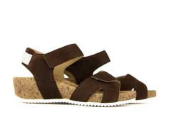Sandalen En Slippers | Wijdte K^Durea Sandaal Donkerbruin Kurk K-leest
