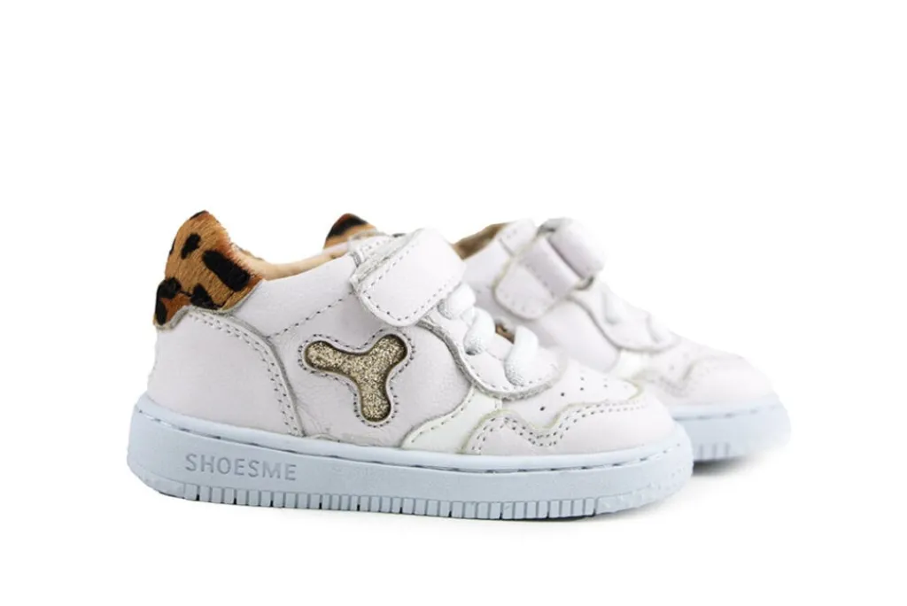 Babyschoenen Meisjes^Shoesme Baby Proof Sneaker White Leopardo
