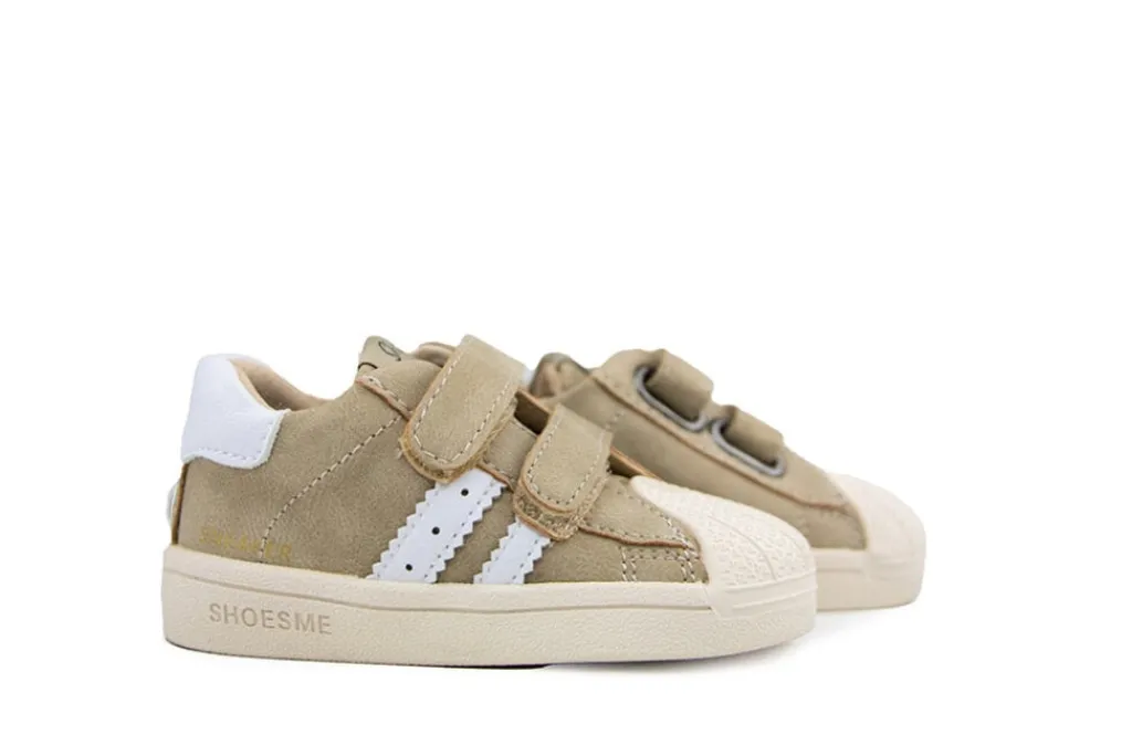 Babyschoenen Jongens^Shoesme Baby Stootneus Klittenband Taupe