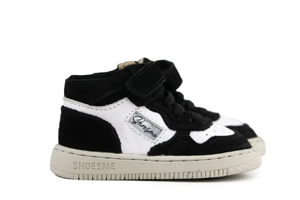 Sneakers^Shoesme Babyproof Hoge Sneaker Black White