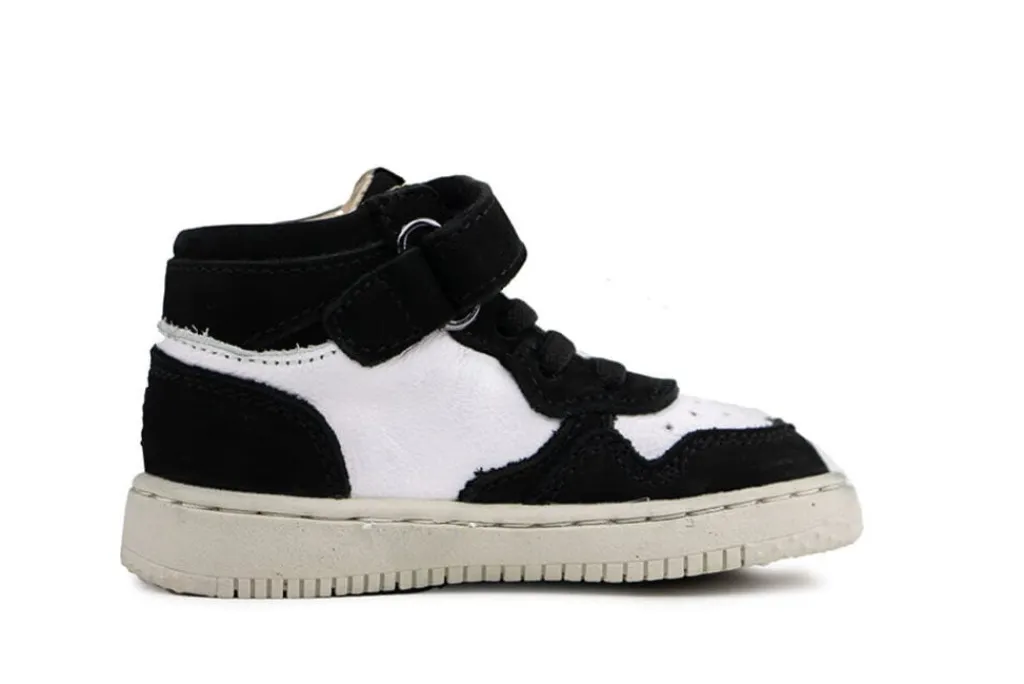 Sneakers^Shoesme Babyproof Hoge Sneaker Black White