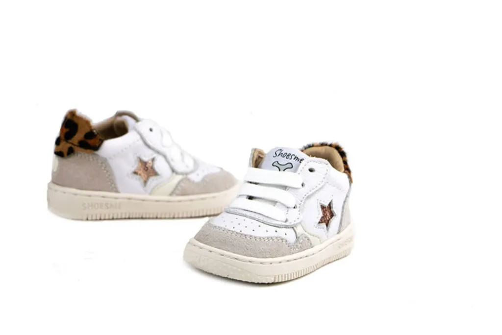 Babyschoenen Meisjes^Shoesme Babyproof Sneaker White Leopardo