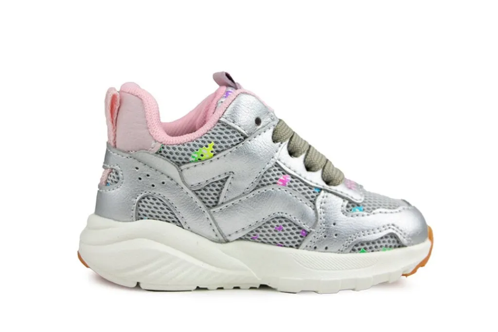 Sneakers^Shoesme Light Weight Sneaker Silver Metallic