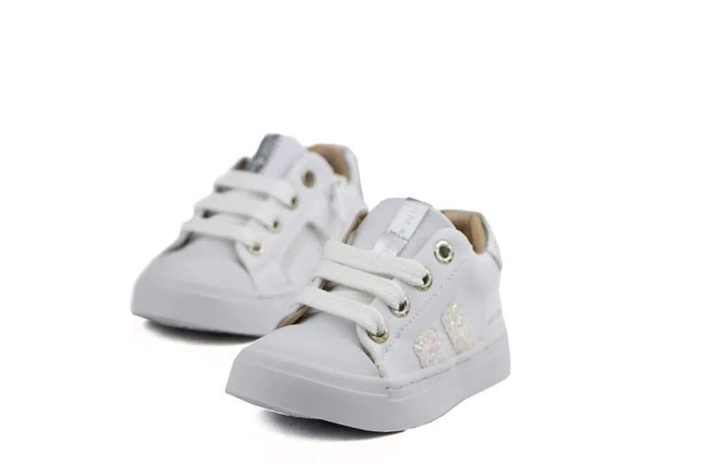 Sneakers^Shoesme Sneaker White Silver