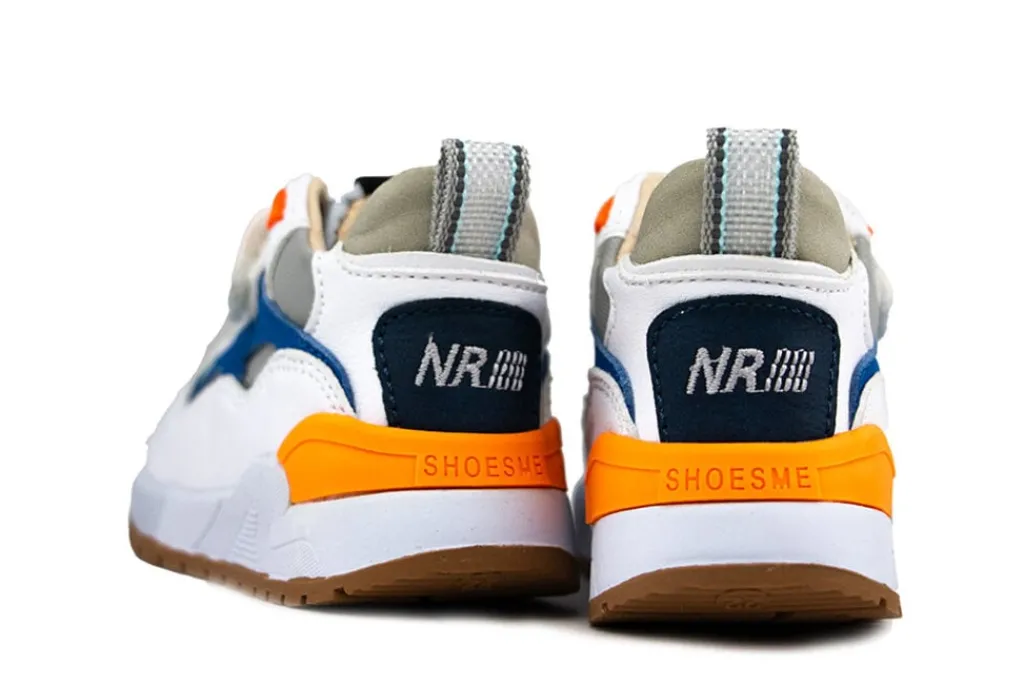 Sneakers^Shoesme Trainers White Blue Orange