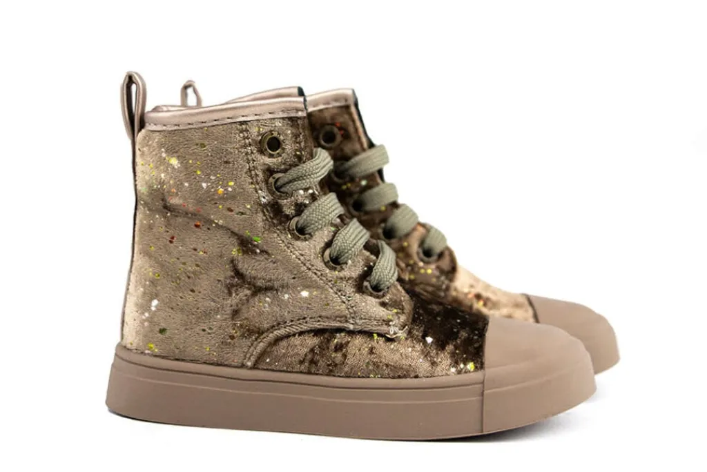 Veterboots En Bikerboots^Shoesme Veterboot Gold