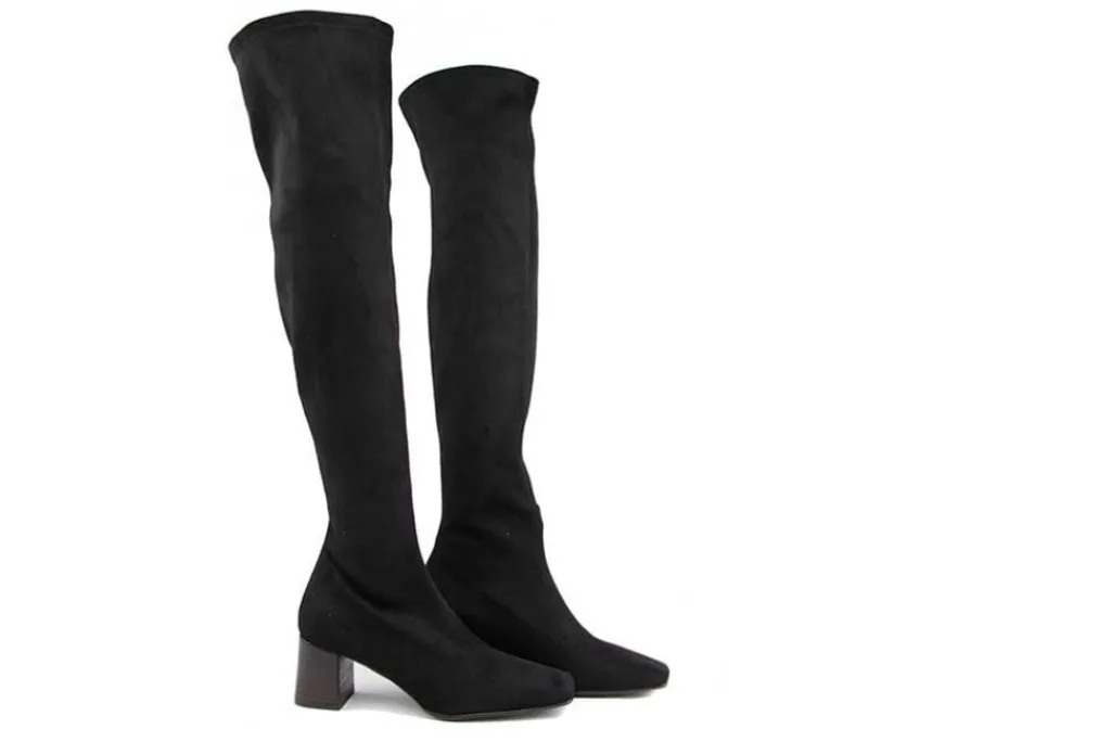Knielaarzen | Laarzen^Si di Sergio Overknee Laars Maxi Bota Theka Negro
