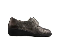 Wijdte J | (klitten)bandschoenen^Solidus Klittenband Hedda Platin Anthrazit Almus