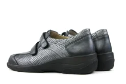 (klitten)bandschoenen | Wijdte J^Solidus Klittenband Hedda Perlato Python Antraciet J