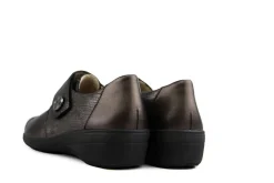 Wijdte J | (klitten)bandschoenen^Solidus Klittenband Hedda Platin Anthrazit Almus