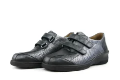 (klitten)bandschoenen | Wijdte J^Solidus Klittenband Hedda Perlato Python Antraciet J