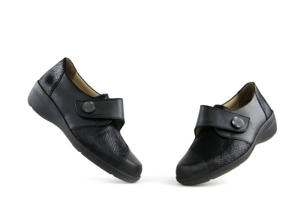 (klitten)bandschoenen | Wijdte J^Solidus Klittenband Hedda Schwarz