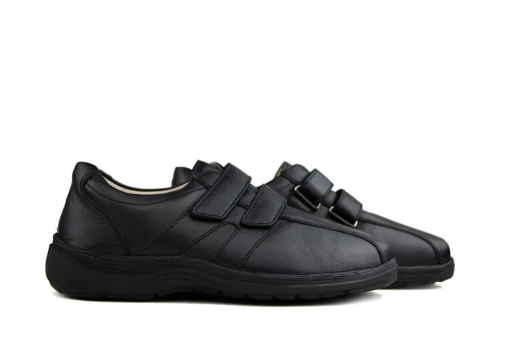 Klittenbandschoenen^Solidus Klittenband Natura Man Schwarz