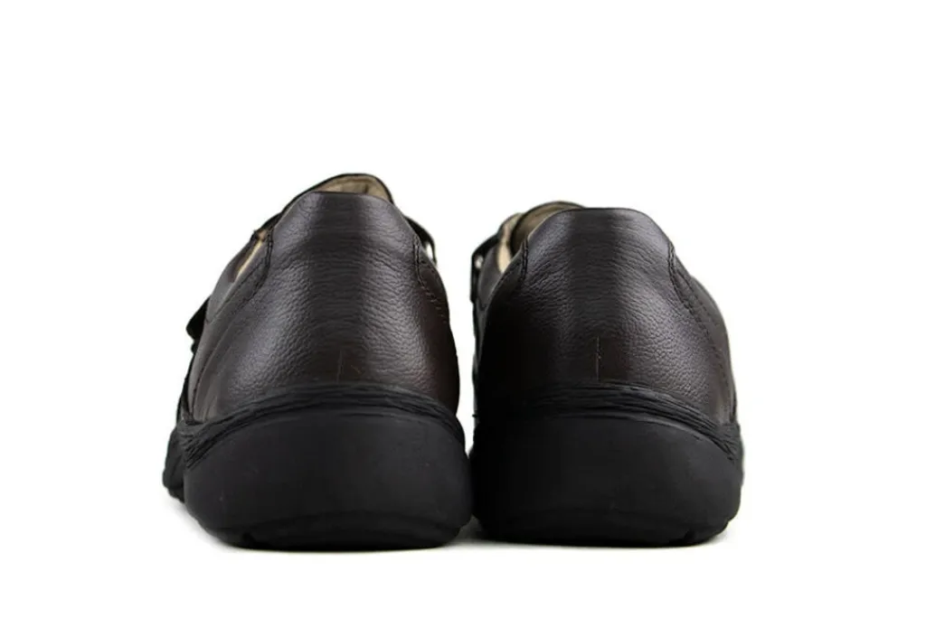 Klittenbandschoenen^Solidus Klittenband Schoen Natura Donkerbruin