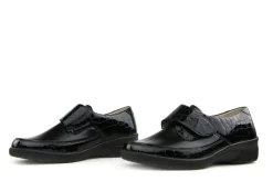(klitten)bandschoenen | Wijdte K^Solidus Klittenband Zwart Croco Lak