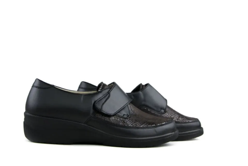 (klitten)bandschoenen | Wijdte K^Solidus Klittenbandschoenen Zwart Hedda Terra