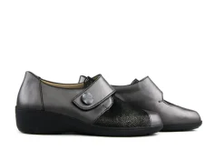 (klitten)bandschoenen | Wijdte J^Solidus Klittenbandschoenen Grijs Hedda Smog Mini Skate