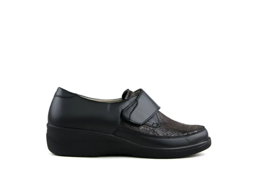 (klitten)bandschoenen | Wijdte K^Solidus Klittenbandschoenen Zwart Hedda Terra