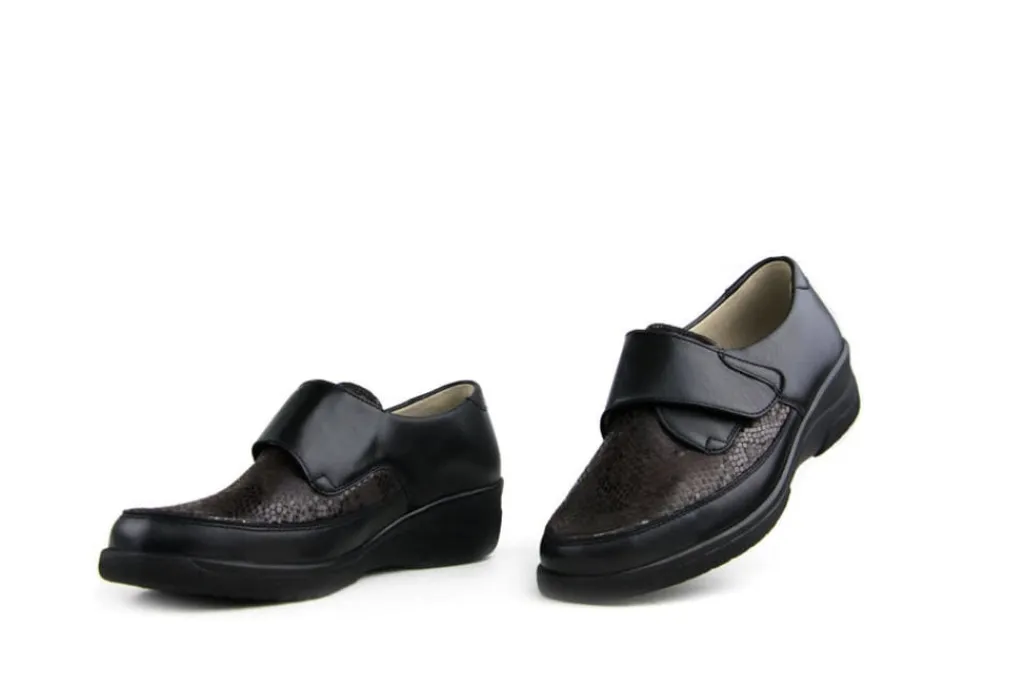 (klitten)bandschoenen | Wijdte K^Solidus Klittenbandschoenen Zwart Hedda Terra