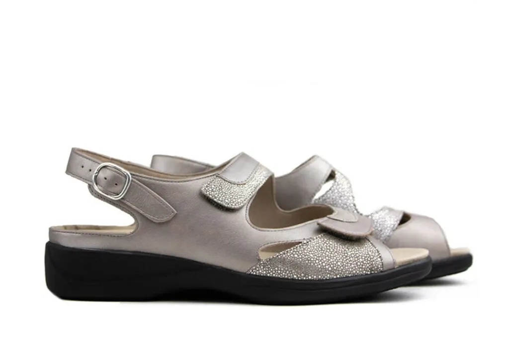 Sandalen En Slippers | Wijdte H^Solidus Sandaal Lia Marmo Taupe Mini
