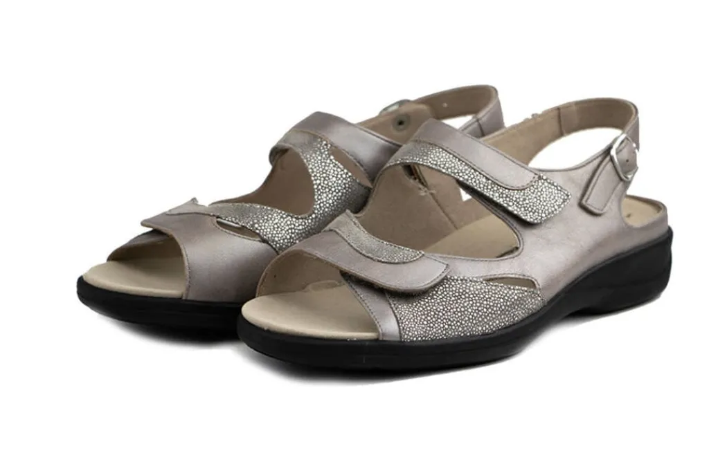 Sandalen En Slippers | Wijdte H^Solidus Sandaal Lia Marmo Taupe Mini