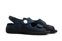 Sandalen En Slippers | Wijdte H^Solidus Sandaal Lia Ocean Nightblue Bubble Flex