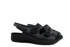 Wijdte M | Sandalen^Solidus Sandaal Moni Paris Schwarz