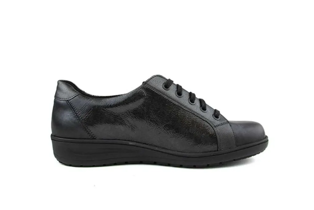Veterschoenen | Wijdte H^Solidus Veter Heaven Anthrazit Smoky