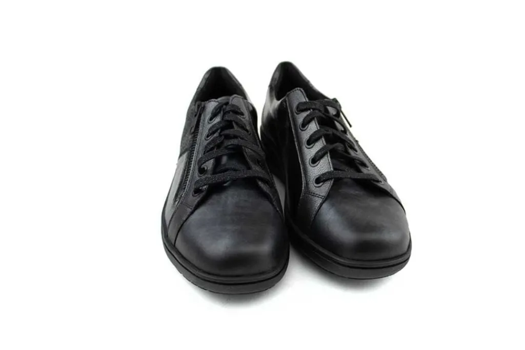Veterschoenen | Wijdte H^Solidus Veter Heaven Anthrazit Smoky