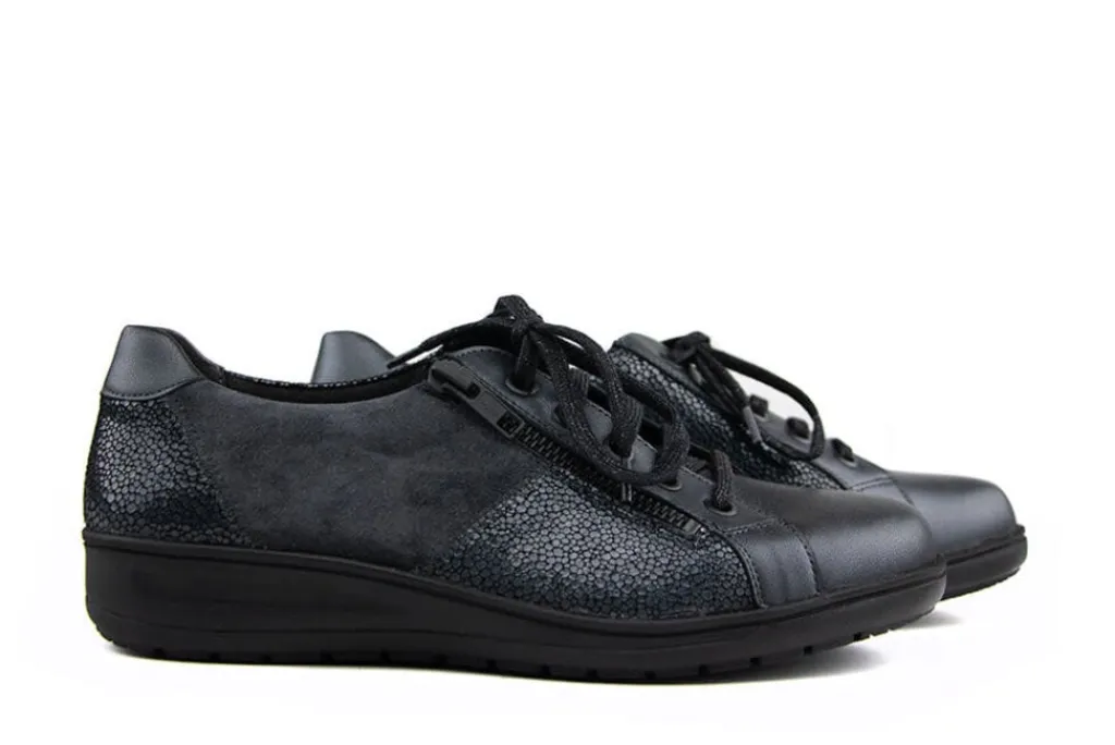 Veterschoenen | Wijdte H^Solidus Veter Heaven Pandora Anthracite Multi H