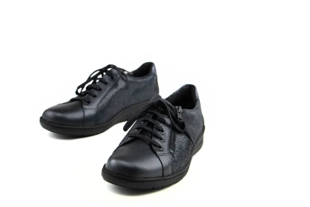 Veterschoenen | Wijdte H^Solidus Veter Heaven Pandora Anthracite Multi H