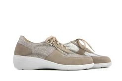 Wijdte J | Veterschoenen^Solidus Veter Hedda Fango Taupe Mini