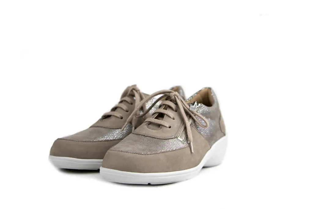 Wijdte J | Veterschoenen^Solidus Veter Hedda Fango Taupe Mini