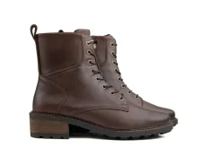 Veterboots En Bikerboots | Wijdte K^Solidus Veterboot Kinga Crust Darkbrown