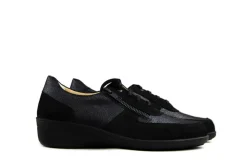 Veterschoenen | Wijdte J^Solidus Veterschoen Hedda Serenity Zwart