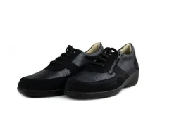Veterschoenen | Wijdte J^Solidus Veterschoen Hedda Serenity Zwart