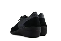Veterschoenen | Wijdte J^Solidus Veterschoen Hedda Serenity Zwart