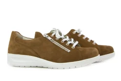 Veterschoenen | Wijdte K^Solidus Veterschoen Kate Bruin Nubuck