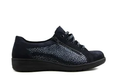 Veterschoenen | Wijdte K^Solidus Veterschoen Kate Meteora Blauw K-leest